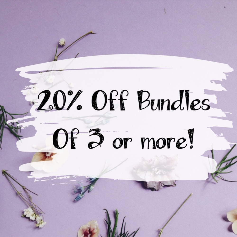 3+ items are 20% off